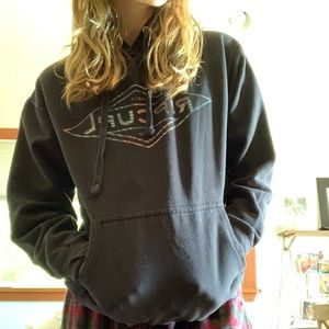 Black rip curl hoodie